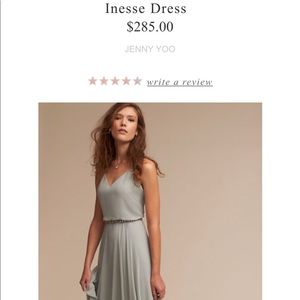 Jenny Yoo Inesse Morning Mist Size 10